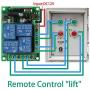Calvas DC 12V 10A 4CH Wireless Remote Switch Relay Module Smart Home Automation Multi-fonction Motor Controller 433MHz Receiver - (Color: Switch w 2RF)
