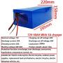 Wnicek 72V E-Motorcycle Lithium Battery 20Ah 30Ah 40Ah Li-ion Battery Pack Built-in 30A-50A BMS Battery with Charger for Electric Scooter Electric Bike Mopeds Electric Tricycle