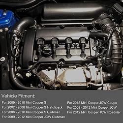 BDFHYK Engine Valve Cover with Gasket Compatible with Mini Cooper 2007-2012 1.6L Replacement# 11127646555 11127585907