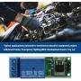 Enrilior Mini 6-24V Flip-Flop Latch Relay Module Bistable Self-Locking Switch Low Pulse Trigger Board