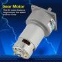DC 12V/24V 35W Micro-Reduction Gear Motor Metal Gear Motor Speed Adjustable CW/CCW Suitable for Office, Home Automation, Production Renovation, Safety Equipment(12v10 Turn)