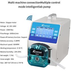 High flow 6L/min peristaltic pump stepper motor 110V~220V Kamoer AIP(upgraded by UIP) intelligent WiFi variable speed liquid dosing pump touch screen digital control
