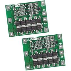 SaiDian 2Pcs 4S 40A 16.8V Li-ion Lithium Battery 18650 Charger PCB Protection Board Circuit Balance Charging Module for Drill Motor(Enhanced)