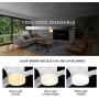 SMAAIR 52 Inch Smart Ceiling Fan with Lights and 10-speed DC Motor, Works with Remote Control/Alexa/Google Home/Siri Shortcut, Dimmable LED Light (White)