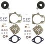 2 (Twin) Pack Deluxe Venom Brand Carburetor Carb Rebuild Repair Kit FLOAT Compatible With Johnson Evinrude MANY 18 20 25 28 30 35 40 45 48 50 55 60 65 70 75 HP Outboard Motors (SEE CHART For Fitment)