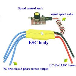 360W 30A DC 12V 3-Phase Brushless Motor Speed Control PWM Controller Driver