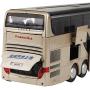 Zerone Alloy Double Decker Bus Model Toy Electric Bus Toy 1:32 with Lights and Music,Toy Vehicles Mould Pull-Back Motor Coach Bus for Boys and Girls(Gold)