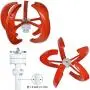 Pikasola Wind Turbine 200W max 220W 12V 5 Blade Wind Vertical Axis Generator 3 Phase AC Permanent Magnet Generator Wind Turbine Kit with Controller for Hybrid Wind Solar System