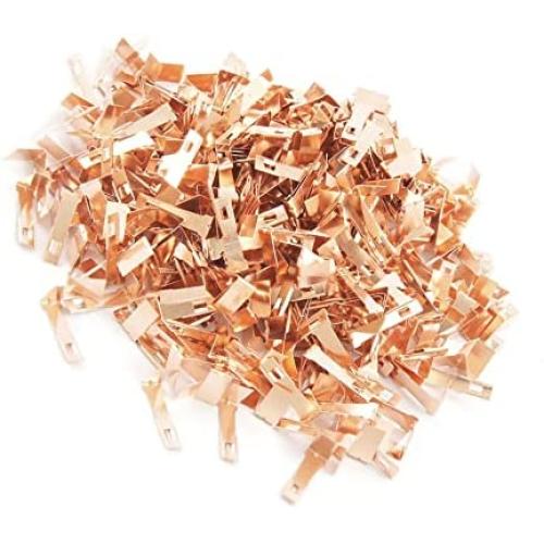 sourcing map Gold Tone Carbon Brush Holder for R260/280 Motor 500 Pcs