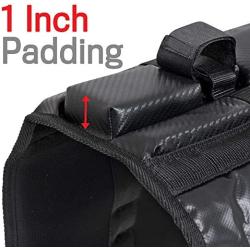 Motor Trend Truck Tailgate Pad for Bicycle - Heavy Duty 1 Inch Foam, Clear Backup Camera Window (48 x 18 Inch)
