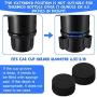 Car Cup Holder Adjustable Automotive Cup Holders 2 in 1 Multifunctional Cup Holder Extender Adapter Vehicle Mounted Cup Drink Holder with 2 Car Cup Holder Insert (Dark Black)