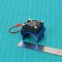 RC Motor Heatsink with 5V Cooling Fan for 1/10 Traxxas Axial Tamiya Losi 540 550 3650 Size Brushless Engine Motor?Remote Control Car Truck Buggy Crawler,Dark Blue