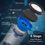 BSOTENA Cordless Vacuum Cleaner,2 Replaceable Batteries 26Kpa 350W Brushless Motor Stick Vacuum,Lightweight Vacuum for Home Hardwood Floor Carpet Pet Hair,Blue