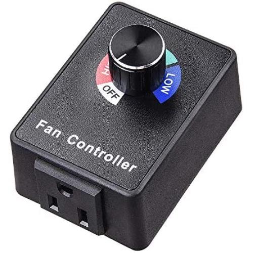 Yescom 350W Electronic Fan Speed Controller Variable Adjustor for Hydroponics Inline Duct Exhaust Ceiling Fans