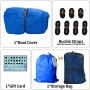 iCOVER 14ft Jon Boat Cover- Water Proof Heavy Duty Trailerable Jon Boat Cover,Fits Jon Boat 14ft Long and Beam Width up to 70in, Blue Color, JB6202B-1