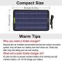 ECO-WORTHY 12 Volt 10 Watt Solar Car Battery Charger & Maintainer, Solar Panel Trickle Charger, Portable Power Backup Kit with Alligator Clip Adapter for Car, Boat, Automotive, Motorcycle, RV