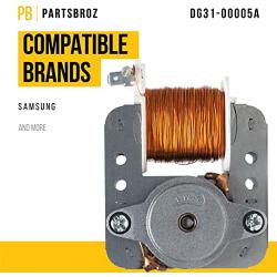 Upgraded DG31-00005A Convection Motor Replacement by PartsBroz - Compatible Samsung Oven Parts - Replaces AP4338602 2087455 PS4240735 - Durable Range, Microwave Oven Combo Repair Parts