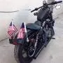 1 Pair Stainless Steel Motorcycle Chrome Plated Mounted + 6