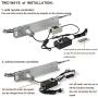 JQDML DIY Reciprocating Linear Actuator Kit Motor DC 24V High Torque 40 lbs, Max Speed 120RPM,Stroke Adjustable 1.2