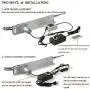 JQDML DIY Reciprocating Linear Actuator Kit Motor DC 24V High Torque 40 lbs, Max Speed 120RPM,Stroke Adjustable 1.2