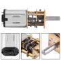 DC 6V Gear Box Reversible High Torque 1:1000 Toy Car Reduction Electric Motor with Output Shaft (10RPM)