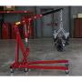 Strongway Hydraulic Engine Hoist with Load Leveler - 2-Ton Capacity, 1in.-82 5/8in. Lift Range