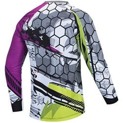 JPOJPO Mens Cycling Jersey MTB T Shirt Long Sleeve Youth Off-Road Motorcycle Jersey Bicycle Clothes Anti-UV