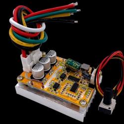 Taidacent 350W High Power 5 12 24V Brushless DC Three-Phase Motor Driver Controller Board PLC 0-5V Analog Control BLDC Speed Controller Forward and Reverse (with Hall)