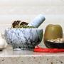 Kota Japan Marble Mortar & Pestle Stone Grinder for Spices, Seasonings, Pastes, Pestos and Guacamole