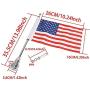 Motocycle Flag Mount and Flag, 6 x 9 USA Flag with Adjustable Flag Flagpole Holder Luggage Racks for Harley Davidson Honda Goldwing CB VTX CBR Yamaha Luggage Racks