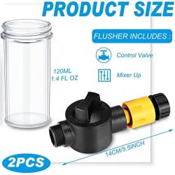 Boat Engine Flush Mixer Liquid Flow Valve for Salt Remover Solution Ideal to Flush Outboard and Inboard Engines Connects with Garden Hose, Spray Nozzle, Engine Flusher