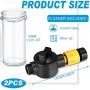 Boat Engine Flush Mixer Liquid Flow Valve for Salt Remover Solution Ideal to Flush Outboard and Inboard Engines Connects with Garden Hose, Spray Nozzle, Engine Flusher
