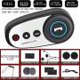 KUQIBAO，Motorcycle Helmet Bluetooth Headset, Bluetooth 5.0, Waterproof, 1200 mAh Lithium Battery, Long Life, Simple Installation Without Tools (White+Soft Wheat)