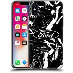 Head Case Designs Officially Licensed Ford Motor Company Marble Logos Soft Gel Case Compatible with Apple iPhone X/iPhone Xs