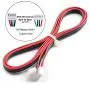 Magic&shell 4pcs 1M HX2.54 4pin to 6pin White Terminal Cable Connector for 3D Printer Stepper Motor