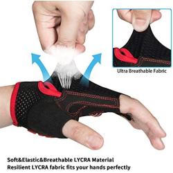 MOREOK Cycling Gloves Bike Gloves for Men/Women-[Breathable Anti-Slip 5MM Gel Pad] Biking Gloves Half Finger Road Bike MTB Bicycle Gloves-for Cycling /Fitness/Motorcycle /Gym/Outdoor Sports