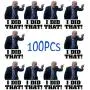 I Did That Biden Stickers, 100Pcs 1.97x1.41 Inches Pointed to Your Right - Funny Sticker for Car Motorcycle Helmet Laptop Window (A)