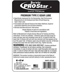 STAR BRITE PRO-Star Premium Type C Lower Unit Gear Lube for Outboard & Stern Drives Requiring Type C Gear Oil