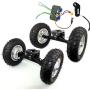 L-faster 36V Mountain Skateboard Hub Motor Truck Off Road Skateboard Hub Motor Wheel with 9x3.50-5 Tire