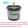 Bringsmart 60ktyz 2.5rpm 110V AC Motor Low Speed Mini Gearbox Electric Motor Barbecue High Torque 110V Geared Motor Synchronous Reduction Motor Reversible (60KTYZ)