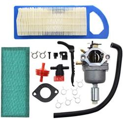 Carbhub 791858 Carburetor Replacement for Briggs & Stratton 792358 791858 794572 799727 698620 793224 697190 697141 14hp 15hp 16hp 17hp 17.5 HP 18hp Craftsman Lawn Tractor Mower with Air Fuel Filter