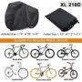 EUGO Bike Cover for 2 or 3 Bikes Outdoor Waterproof Bicycle Motorcycle Covers XL XXL Oxford Fabric Rain Sun UV Dust Wind Proof for Mountain Road Electric Bike (Black-420D-XXL for 3 Bikes)