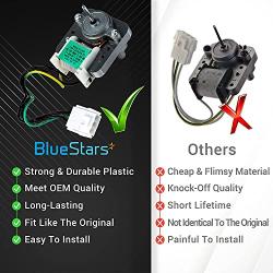 Ultra Durable 297250000 Evaporator Fan Motor with Wire Harness Replacement Part by Blue Stars - Exact Fit for Frigidaire Refrigerators - Replaces 216914200 216934100 297309000 5304442624