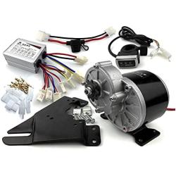 L-faster 350W Electric Motor Easy Kit Controller Throttle Button Switch Battery Voltage Indicator Electric Vehicle Motor