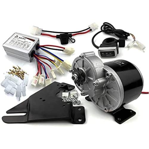 L-faster 350W Electric Motor Easy Kit Controller Throttle Button Switch Battery Voltage Indicator Electric Vehicle Motor