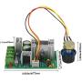 DC Motor Controller Assembly 12V 24V 36V 48V High Power Drive Module Adjustable Speed PWM Electronic Governor Controller Regulation Switch 20A Ultra small LED dimmer