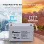 Renogy Deep Cycle AGM Battery 12 Volt 100Ah, 3% Self-Discharge Rate, 2000A Max Discharge Current, Safe Charge Most Home Appliances for RV, Camping, Cabin, Marine and Off-Grid System, Maintenance-Free