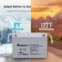 Renogy Deep Cycle AGM Battery 12 Volt 100Ah, 3% Self-Discharge Rate, 2000A Max Discharge Current, Safe Charge Most Home Appliances for RV, Camping, Cabin, Marine and Off-Grid System, Maintenance-Free