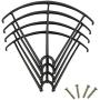 Upgraded Spare Parts Replacement for Syma X5S X5SC X5SW RC Quadcopter Rc Helicopter Copter Toy Motor Main Blade Propellers Propeller Protectors Blades Frame Landing Skid Included Screws Set (Black)