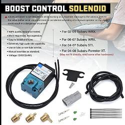 PTNHZ ECU 3 Port Electronic Turbo Boost Control Solenoid Valve For 02-07 Subaru WRX STI FXT With Silicone Vacuum Line